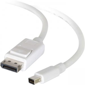 C2G 54298 6ft Mini DisplayPort to DisplayPort Adapter Cable M/M - White