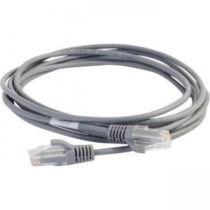 C2G 01087 2ft Cat6 Snagless Unshielded (UTP) Slim Network Patch Cable - Gray