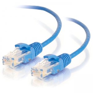 C2G 01083 10ft Cat6 Snagless Unshielded (UTP) Slim Network Patch Cable - Blue