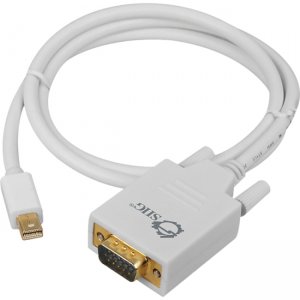 SIIG CB-DP0Y11-S1 3 ft Mini DisplayPort to VGA Converter Cable (mDP to VGA)