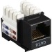 Black Box CAT6J-BK CAT6 Value Line Keystone Jack, Black