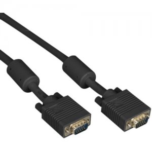 Black Box EVNPS06B-0010-MM VGA Video Cable with Ferrite Core, Black, Male/Male, 10-ft. (3.0-m)