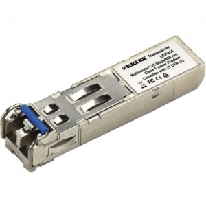 Black Box LFP411 SFP, 1250-Mbps Fiber with Extended Diagnostics, 850-nm Multimode, LC, 550 m