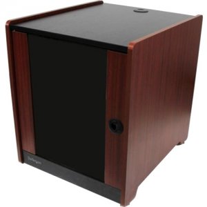 StarTech.com RKWOODCAB12 12U Office Server Cabinet w/ Wood Finish and Casters