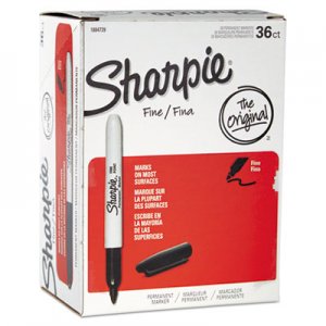 Sharpie 1884739 Fine Point Permanent Marker, Black, 36/Pack SAN1884739