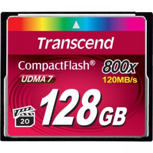 Transcend TS128GCF800 128GB 800x Premium Compact Flash Card