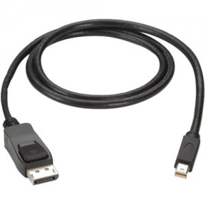 Black Box ENVMDPDP-0003-MM Mini DisplayPort to DisplayPort Cable, MM, 3-ft. (0.9-m)