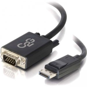 C2G 54333 10ft DisplayPort Male to VGA Male Adapter Cable - Black
