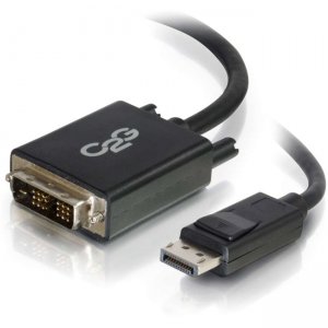 C2G 54330 10ft DisplayPort Male to Single Link DVI-D Male Adapter Cable - Black