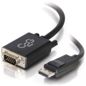 C2G 54332 6ft DisplayPort Male to VGA Male Adapter Cable - Black