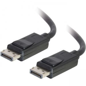 C2G 54400 3ft DisplayPort Cable with Latches M/M - Black