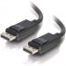 C2G 54403 15ft DisplayPort Cable with Latches M/M - Black