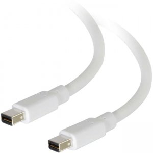 C2G 54411 6ft Mini DisplayPort Cable M/M - White