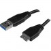 StarTech.com USB3AUB50CMS 0.5m (20in) Slim SuperSpeed USB 3.0 A to Micro B Cable - M/M