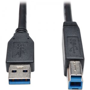 Tripp Lite U322-006-BK USB 3.0 SuperSpeed Device Cable (AB M/M) Black, 6-ft