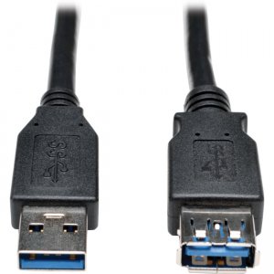 Tripp Lite U324-006-BK USB 3.0 SuperSpeed Extension Cable (AA M/F) Black, 6-ft