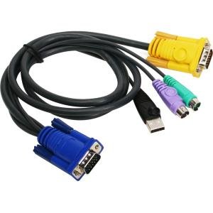 Iogear G2L5303UP PS/2-USB KVM Cable - 10ft