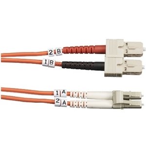 Black Box FO50-005M-SCLC 50-Micron Multimode Value Line Patch Cable, SC-LC, 5-m (16.4-ft.)