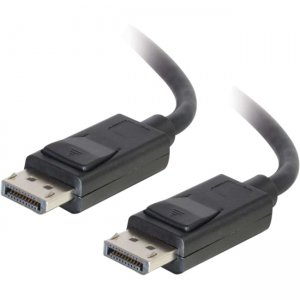C2G 54401 6ft DisplayPort Cable with Latches M/M - Black