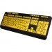 Adesso AKB-132UY EasyTouch 132 - Florescent Yellow Multimedia Desktop Keyboard