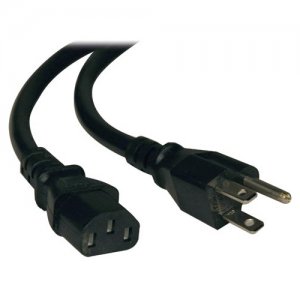 Tripp Lite P007-012 Heavy-Duty Computer Power Cord, 14AWG 15A (NEMA 5-15P to IEC-320-C13) 12-ft