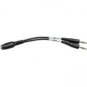 Tripp Lite P318-06N-FMM 6-in. 4-Position Female to (x2) 3-Position Male Audio Adapter Cable