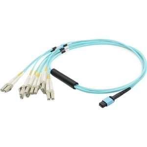 AddOn ADD-MPO-6LC15M5OM3 Fiber Optic Duplex Patch Network Cable