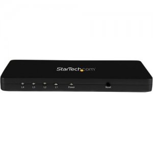 StarTech.com ST124HD4K 4K HDMI 4-Port Video Splitter-1x4 HDMI Splitter w/Solid Aluminum Housing-4K 30Hz