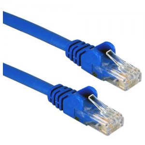 QVS CC5-03BL 3-Pack 3ft 350MHz CAT5e/Ethernet Flexible Snagless Blue Patch Cord