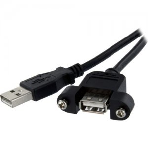 StarTech.com USBPNLAFAM2 2 ft Panel Mount USB Cable A to A - F/M