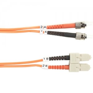 Black Box FO50-005M-STSC 50-Micron Multimode Value Line Patch Cable, ST-SC, 5-m (16.4-ft.)