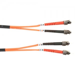Black Box FO625-001M-STST 62.5-Micron Multimode Value Line Patch Cable, ST-ST, 1-m (3.2-ft