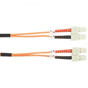 Black Box FO625-002M-SCSC 62.5-Micron Multimode Value Line Patch Cable, SC-SC, 2-m (6.5-ft
