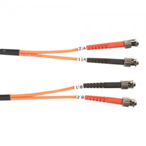 Black Box FO625-002M-STST 62.5-Micron Multimode Value Line Patch Cable, ST-ST, 2-m (6.5-ft