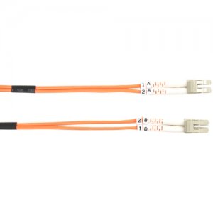 Black Box FO625-003M-LCLC 62.5-Micron Multimode Value Line Patch Cable, LC-LC, 3-m (9.8-ft