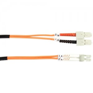 Black Box FO625-003M-SCLC 62.5-Micron Multimode Value Line Patch Cable, SC-LC, 3-m (9.8-ft
