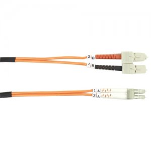 Black Box FO625-010M-SCLC 62.5-Micron Multimode Value Line Patch Cable, SC-LC, 10-m (32.8-ft