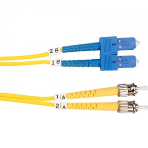 Black Box FOSM-002M-STSC Single-Mode Value Line Patch Cable, ST-SC, 2-m (6.5-ft.)