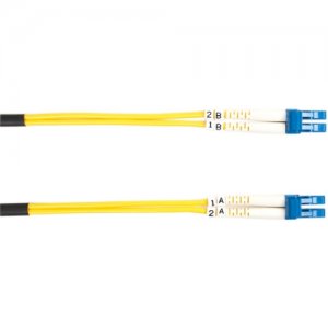 Black Box FOSM-003M-LCLC Single-Mode Value Line Patch Cable, LC-LC, 3-m (9.8-ft.)