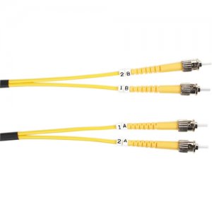 Black Box FOSM-003M-STST Single-Mode Value Line Patch Cable, ST-ST, 3-m (9.8-ft.)