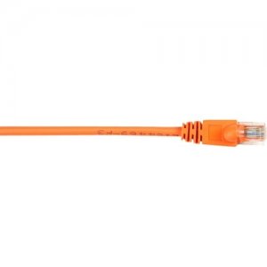 Black Box CAT5EPC-020-OR CAT5e Value Line Patch Cable, Stranded, Orange, 20-ft. (6.0-m)