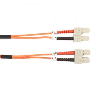 Black Box FO625-003M-SCSC 62.5-Micron Multimode Value Line Patch Cable, SC-SC, 3-m (9.8-ft