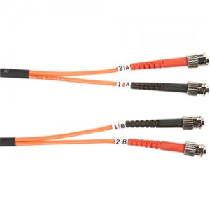 Black Box FO625-010M-STST 62.5-Micron Multimode Value Line Patch Cable, ST-ST, 10-m (32.8-ft