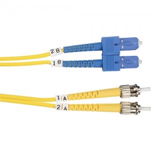 Black Box FOSM-005M-STSC Single-Mode Value Line Patch Cable, ST-SC, 5-m (16.4-ft.)
