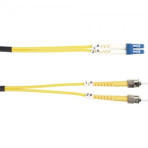 Black Box FOSM-010M-STLC Single-Mode Value Line Patch Cable, ST-LC, 10-m (32.8-ft.)