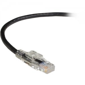 Black Box C5EPC70-BK-07 GigaBase 3 CAT5e 350-MHz Lockable Patch Cable (UTP), Black, 7-ft. (2.1-m