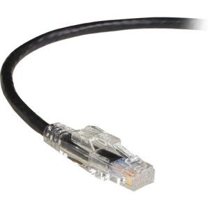 Black Box C5EPC70-BK-10 GigaBase 3 CAT5e 350-MHz Lockable Patch Cable (UTP), Black, 10-ft. (3.0-m