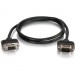 C2G 52158 10ft CMG-Rated DB9 Low Profile Cable M-F
