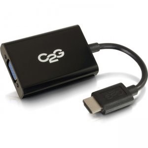 C2G 41351 HDMI Male to VGA and Stereo Audio Female Adapter Converter Dongle