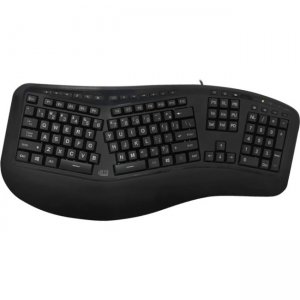 Adesso AKB-150EB Tru-Form 150 - 3-Color Illuminated Ergonomic Keyboard